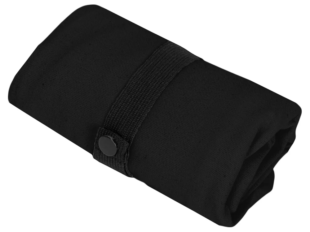 Сумка Fixy из переработанного хлопка 220 г/м2 с фиксирующей лентой, черный с логотипом СПб - фото № 11