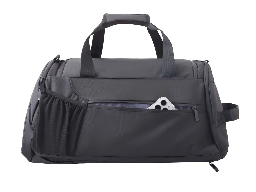 Рюкзак-спортивная сумка Duffle, черный с логотипом СПб - фото № 15