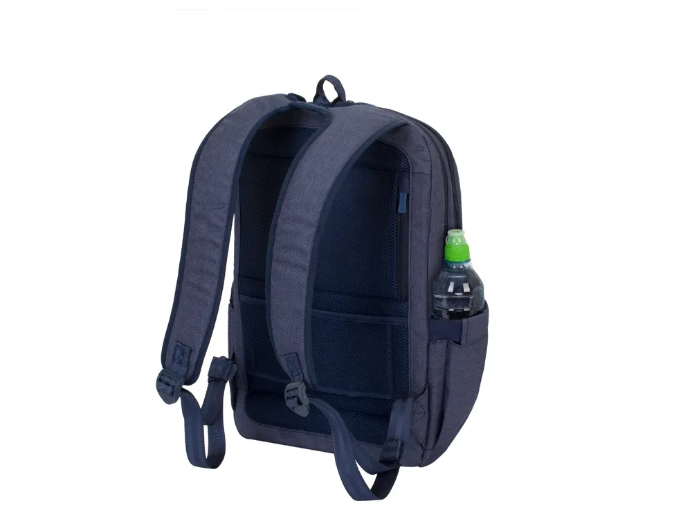 ECO рюкзак для ноутбука 15.6" из переработанного пластика, синий с логотипом СПб - фото № 5