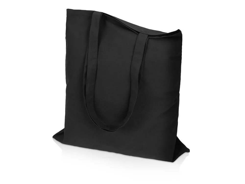 Сумка из хлопка «Carryme 140», 140 г/м2, черный с логотипом СПб - фото № 2