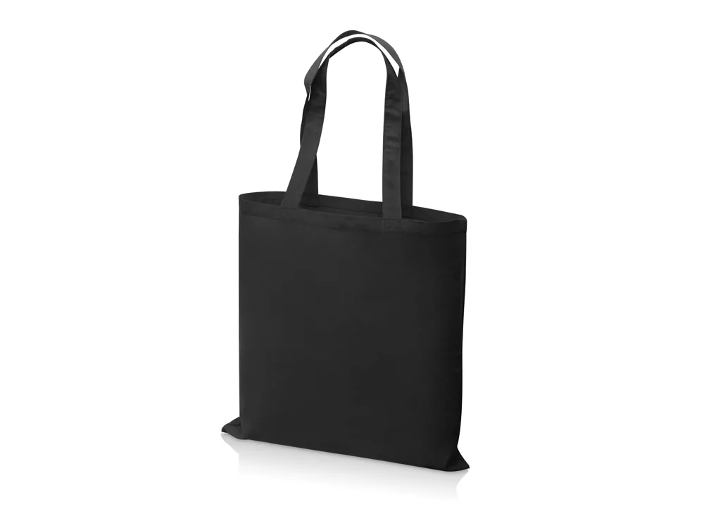 Сумка из хлопка «Carryme 140», 140 г/м2, черный с логотипом СПб - фото № 3