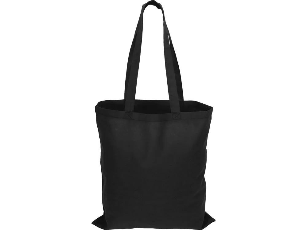 Сумка из хлопка «Carryme 140», 140 г/м2, черный с логотипом СПб - фото № 4