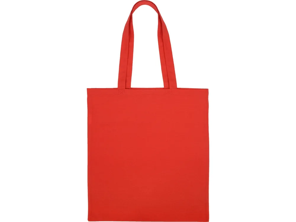 Сумка из хлопка «Carryme 140», 140 г/м2, красный с логотипом СПб - фото № 5