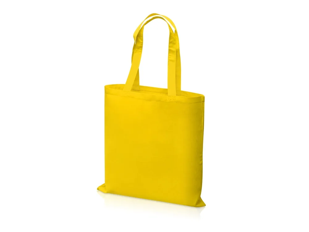Сумка из хлопка «Carryme 140», 140 г/м2, желтый с логотипом СПб - фото № 3