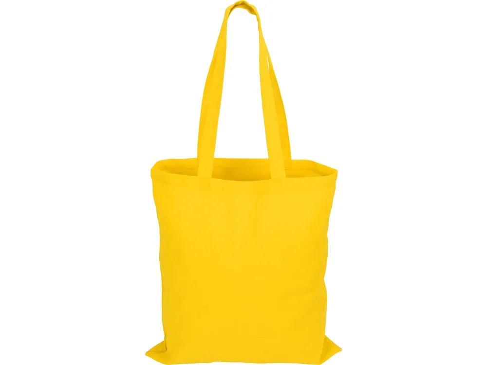 Сумка из хлопка «Carryme 140», 140 г/м2, желтый с логотипом СПб - фото № 4