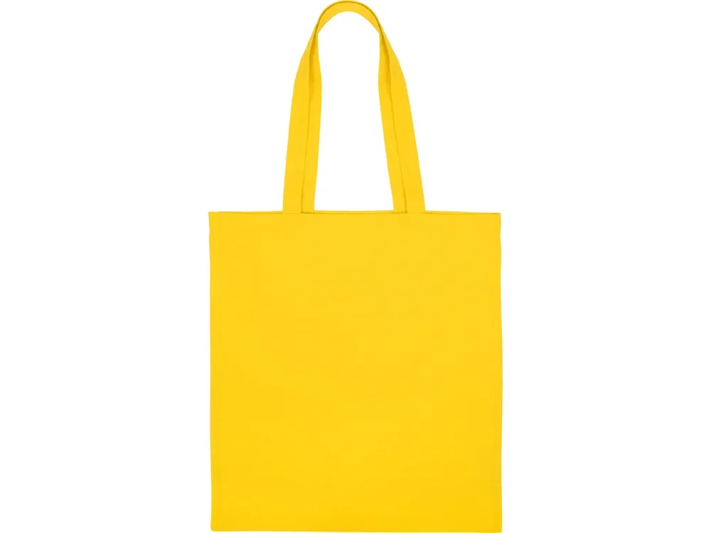 Сумка из хлопка «Carryme 140», 140 г/м2, желтый с логотипом СПб - фото № 5