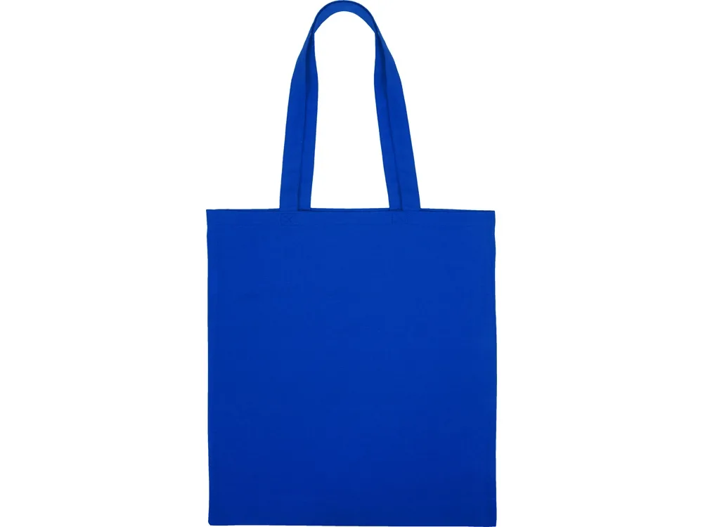 Сумка из хлопка «Carryme 140», 140 г/м2, синий с логотипом СПб - фото № 5