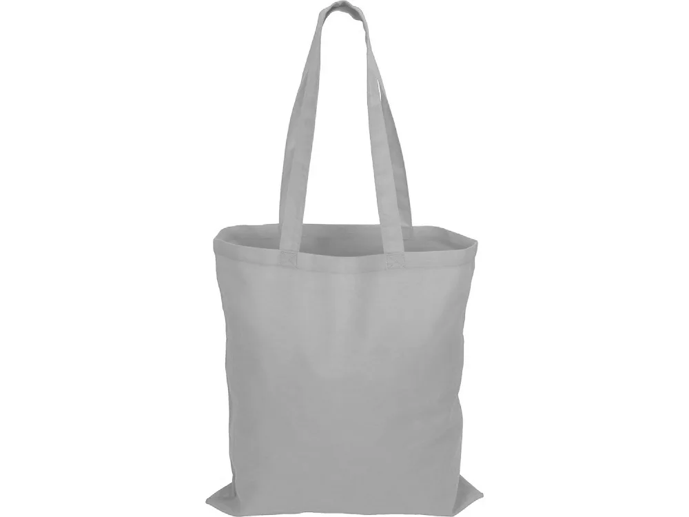 Сумка из хлопка «Carryme 140», 140 г/м2, серый с логотипом СПб - фото № 4