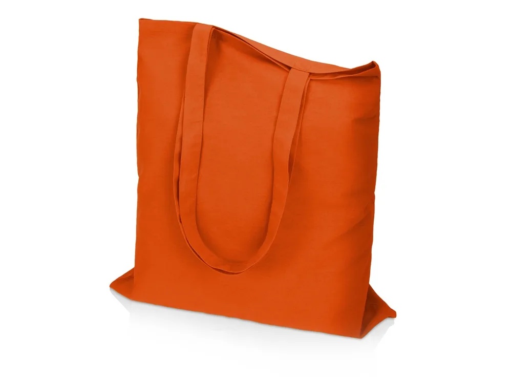 Сумка из хлопка «Carryme 140», 140 г/м2, оранжевый с логотипом СПб - фото № 2