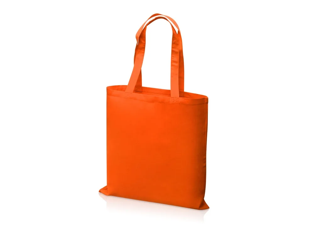 Сумка из хлопка «Carryme 140», 140 г/м2, оранжевый с логотипом СПб - фото № 3