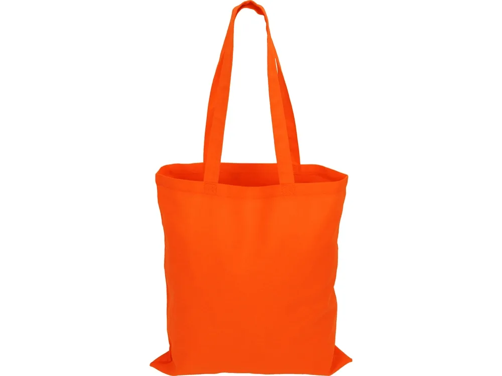 Сумка из хлопка «Carryme 140», 140 г/м2, оранжевый с логотипом СПб - фото № 4