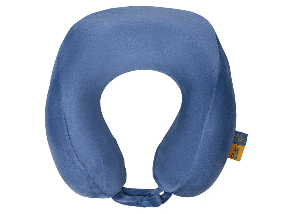 Подушка для путешествий с капюшоном «Hooded Tranquility Pillow», синий с логотипом СПб - фото № 2