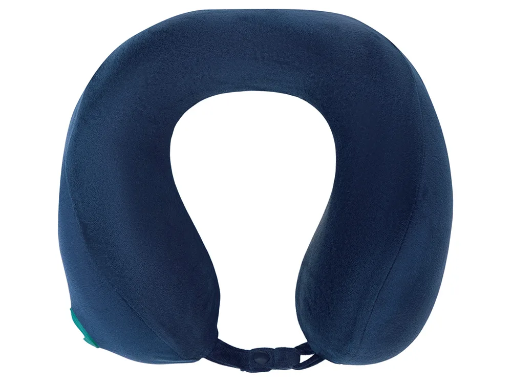 Подушка для путешествий массажная «Massage Tranquility Pillow», темно-синий с логотипом СПб - фото № 3