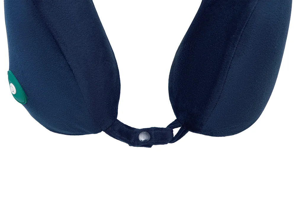 Подушка для путешествий массажная «Massage Tranquility Pillow», темно-синий с логотипом СПб - фото № 5